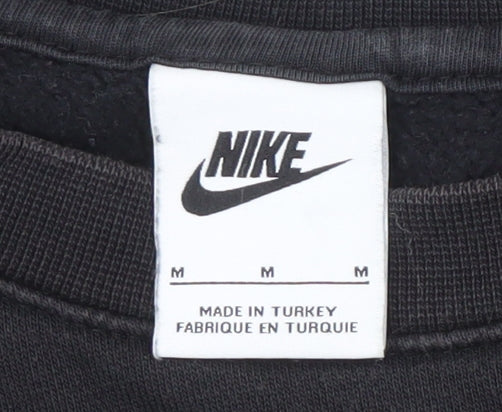 Mens UK Size M Nike Black Pullover Sweatshirt