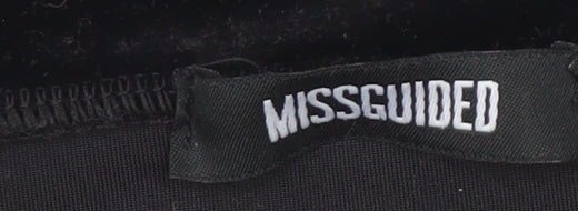 Missguided Women's Black Velvet Pencil Skirt Size 8