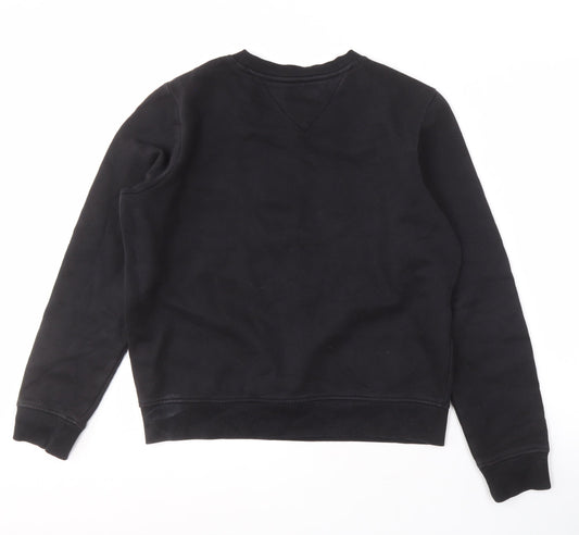 Tommy Jeans Men's Black Logo Sweatshirt, Size S, Pullover