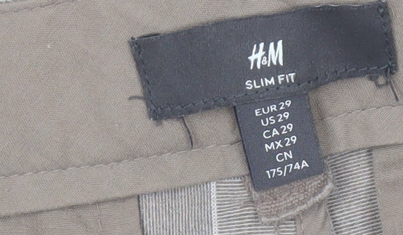 Womens UK Size 8 H&M Slim Fit Beige Trousers