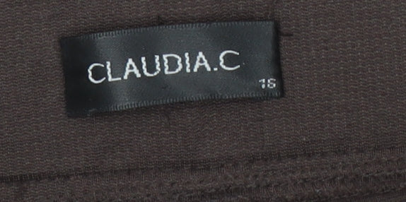 Claudia.C Women's Brown Skinny Trousers S