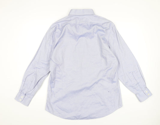 Mens UK Collar Size 16.5 Charles Tyrwhitt Smart Blue Dress Shirt
