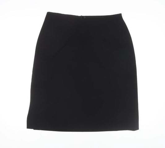 Amaranto Women's Black Pencil Skirt, Size 14