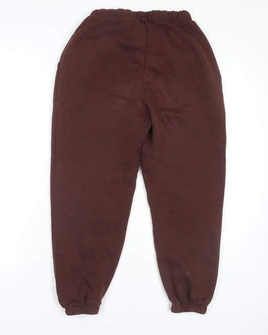 Womens UK Size 8 ASOS Regular Fit Jogger Brown Trousers