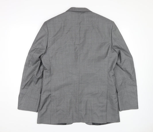 Mens UK Size 40 Karl Jackson Regular Grey Suit Jacket