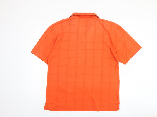 Dunlop Men's Orange Polo, 2XL, Short Sleeve, Regular Fit