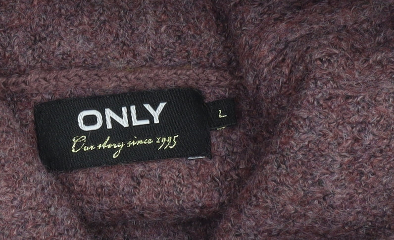 Womens UK Size L Only Purple Pullover Jumper