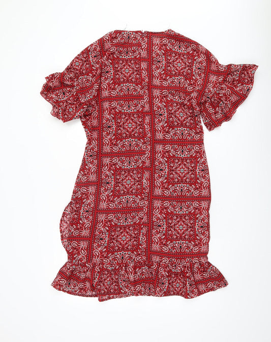 Never Fully Dressed Women's Red Paisley Dress M