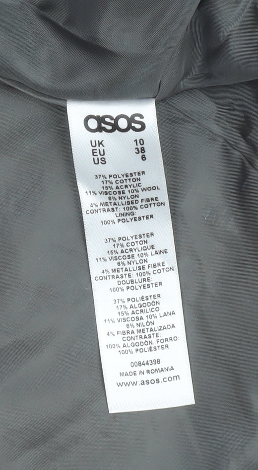 Womens UK Size 10 ASOS Multicoloured Basic Jacket