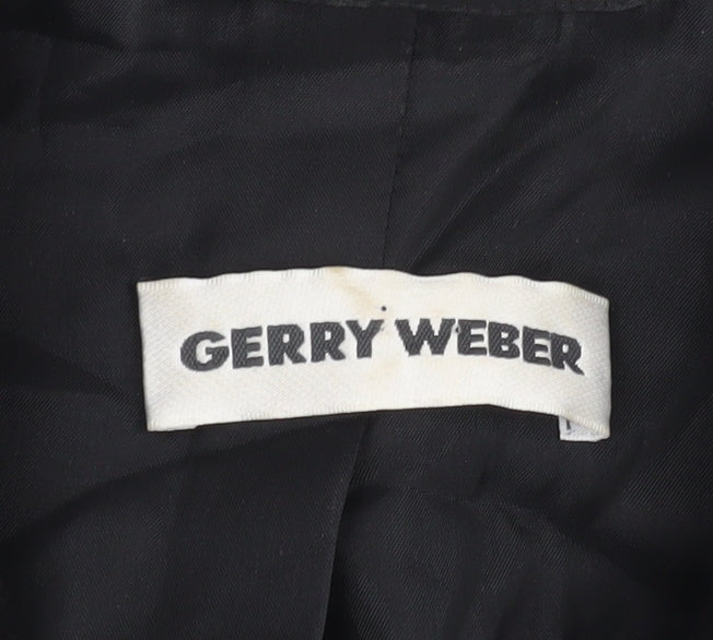Gerry Weber Women's Black Blazer Size 10 Wool Blend