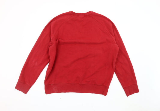 Timberland Men's Red 2XL Crew Neck Sweatshirt