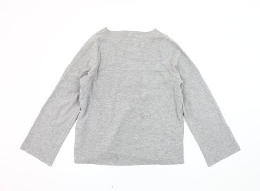 Womens UK Size S Zara Grey Jersey T-Shirt