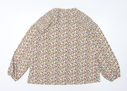 Womens UK Size 18 NEXT Multicoloured Basic Blouse