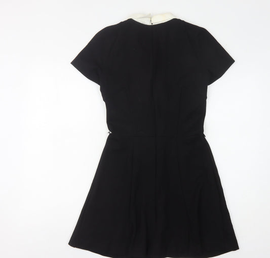 French Connection Black Skater Dress for Women, Size 10