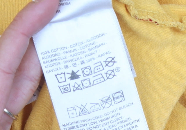 Unisex Adults UK Size XS Levi's Yellow Basic T-Shirt