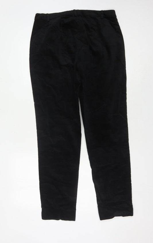 Womens UK Size 10 Marks and Spencer Regular Fit Black Trousers