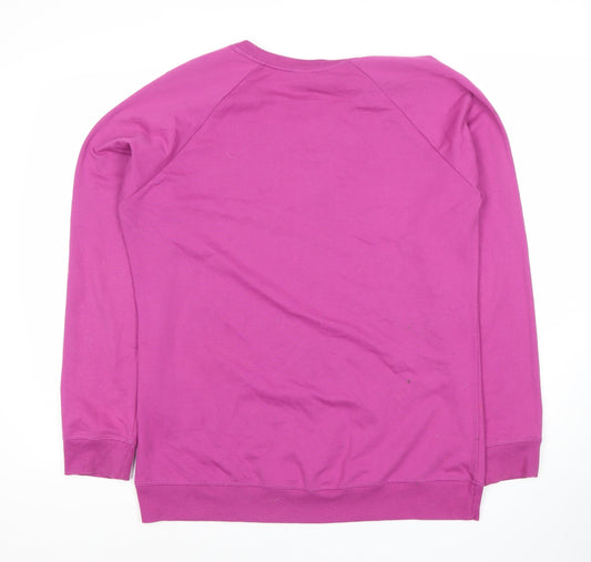 Cotton Traders Women's Pink Jewel Sweatshirt Size 16
