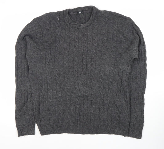 Womens UK Size L Cotton Traders Grey Pullover Jumper