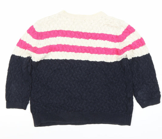 Womens UK Size M Mango Multicoloured Pullover Jumper