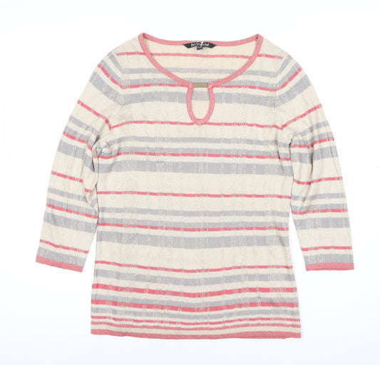 Womens UK Size 8 Bonmarche Multicoloured Pullover Jumper