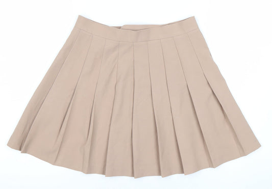 ASOS Women’s Pleated Beige Skirt - Size 8