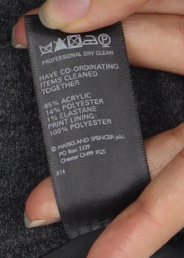 Marks and Spencer Women's Grey Pencil Skirt Size 10