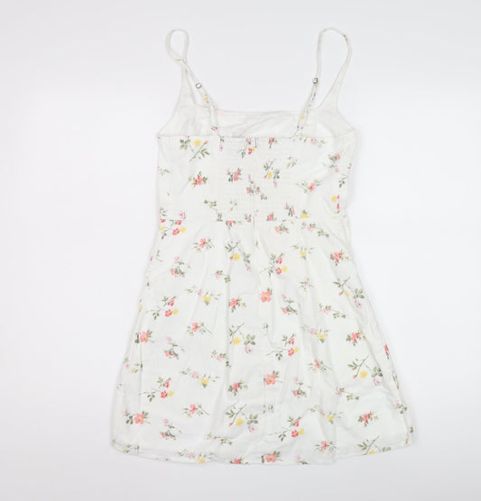 Abercrombie & Fitch Women's White Floral Slip Dress, XS