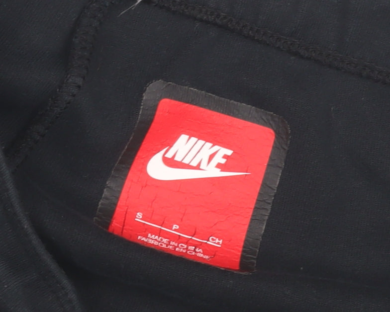Close-up detail of Nike Black Jogger Trousers unisex s gym & training