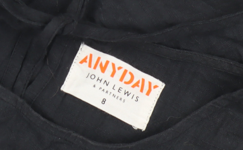 John Lewis Women's Black Boat Neck Dress Size 8