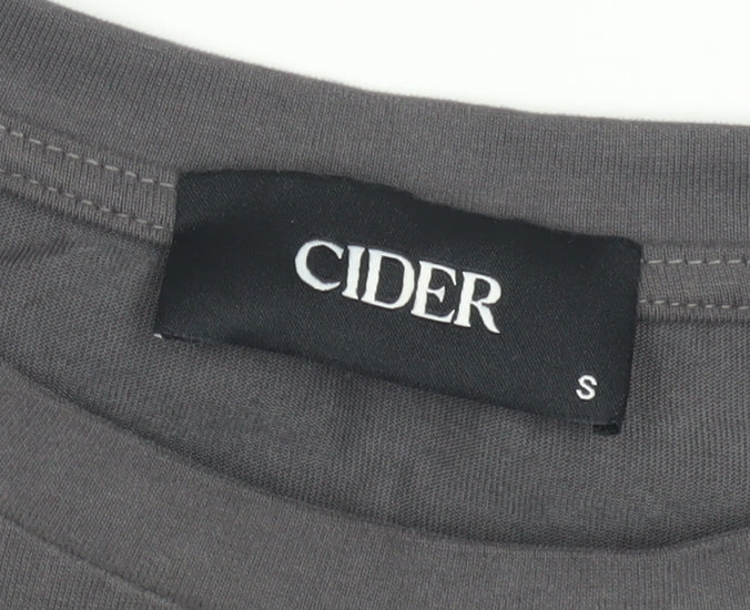 Womens UK Size S Cider Grey Basic T-Shirt