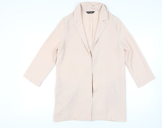 Womens UK Size 10 Miss Selfridge Pink Overcoat