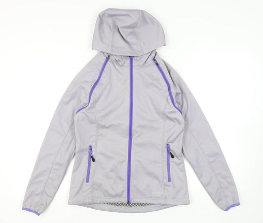 Womens UK Size S Crane Grey Basic Jacket