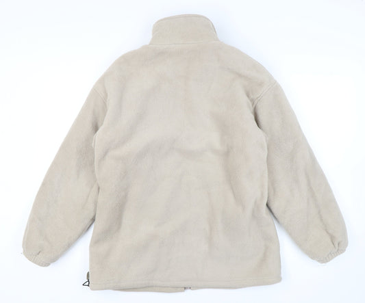 Mens UK Size S High Mount Beige Basic Jacket