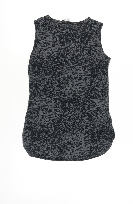 New Look Women's Black Animal Print Tank Top