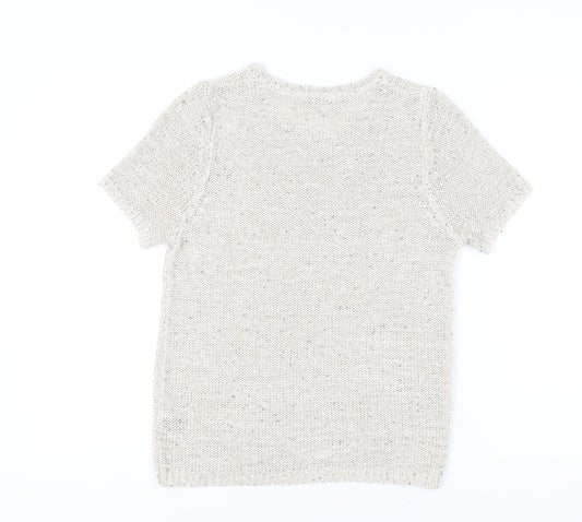 Womens UK Size 14 Marks and Spencer Beige Pullover Jumper