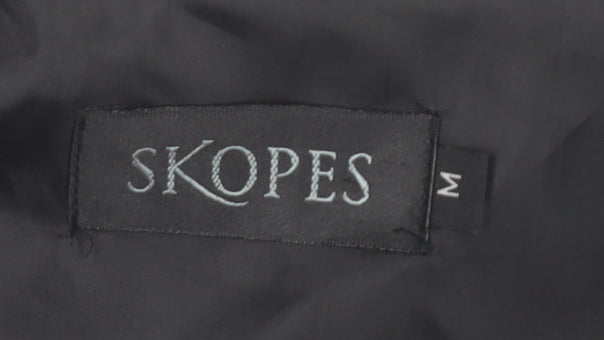 Mens UK Size M Skopes Regular Black Suit Waistcoat