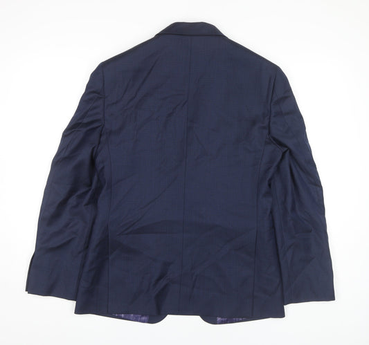 Mens UK Size 38 T.M.Lewin Regular Blue Suit Jacket