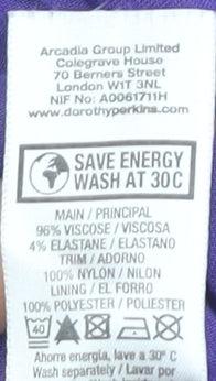 Dorothy Perkins Purple V-Neck Sleeveless Dress Women