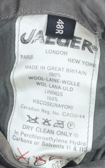 Mens UK Size 48 Jaeger Regular Grey Suit Jacket