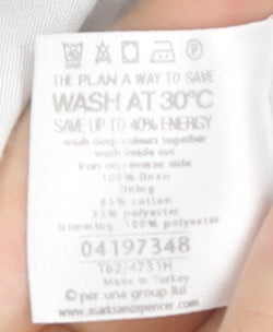 Marks and Spencer Women's Black Polka Dot Dress Size 14