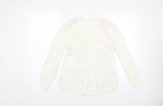 Womens UK Size 8 H&M Ivory Lace Blouse