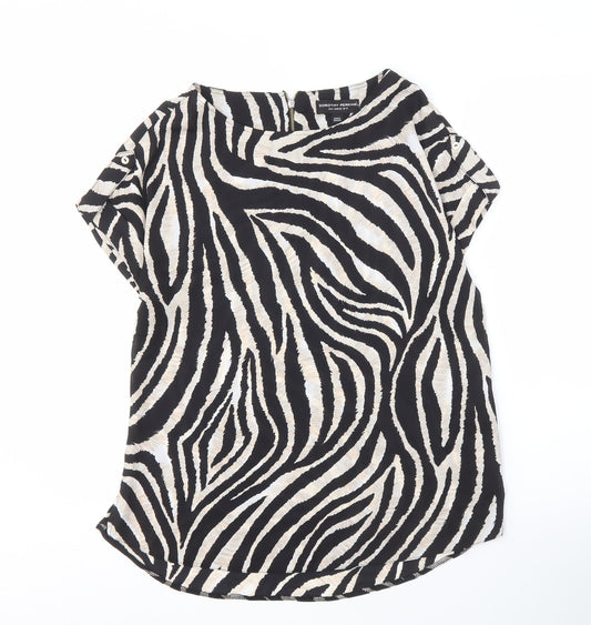 Additional front view of Dorothy Perkins Zebra Print Multicoloured Top UK 12