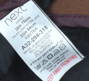 Next Men's Brown Jogger Trousers, Size M