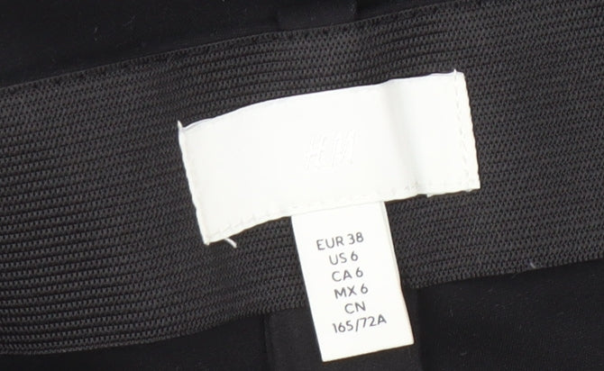 Womens UK Size 10 H&M Regular Fit Casual Workwear Black Trousers