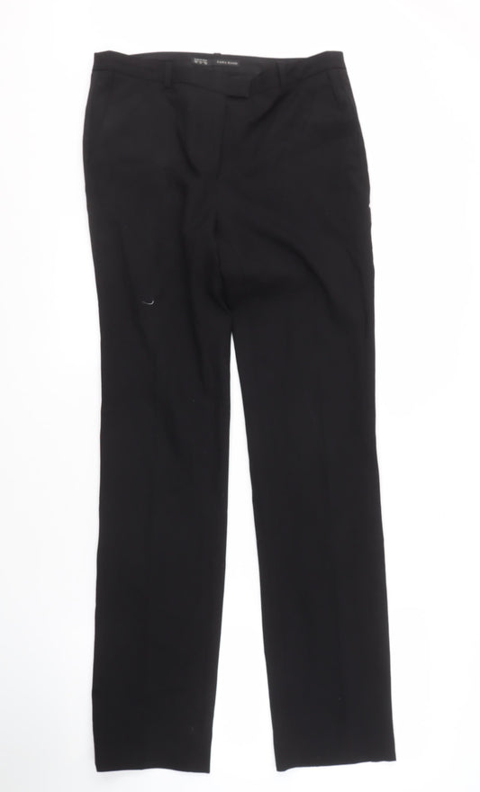 Womens UK Size 10 Zara Black Trousers