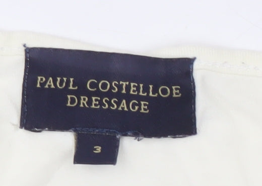 Womens UK Size M Paul Costelloe Dressage Ivory Blouse
