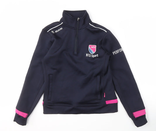 Additional front view of Kukri unisex blue 10 pullover sports sweatshirt