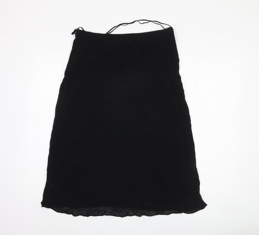 Marks and Spencer Women's Black Midi Skirt, Size 14