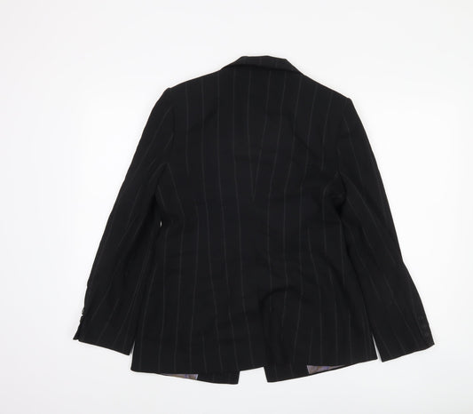 Next Women's Black Pinstripe Blazer Size 12