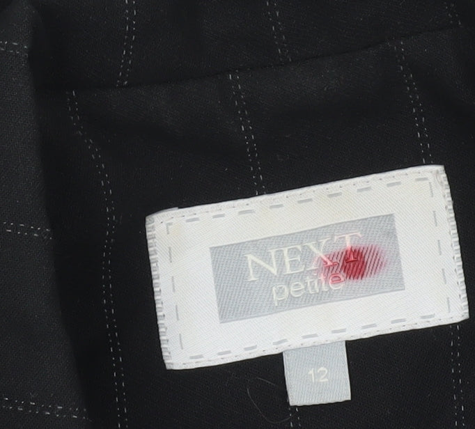 Next Women's Black Pinstripe Blazer Size 12